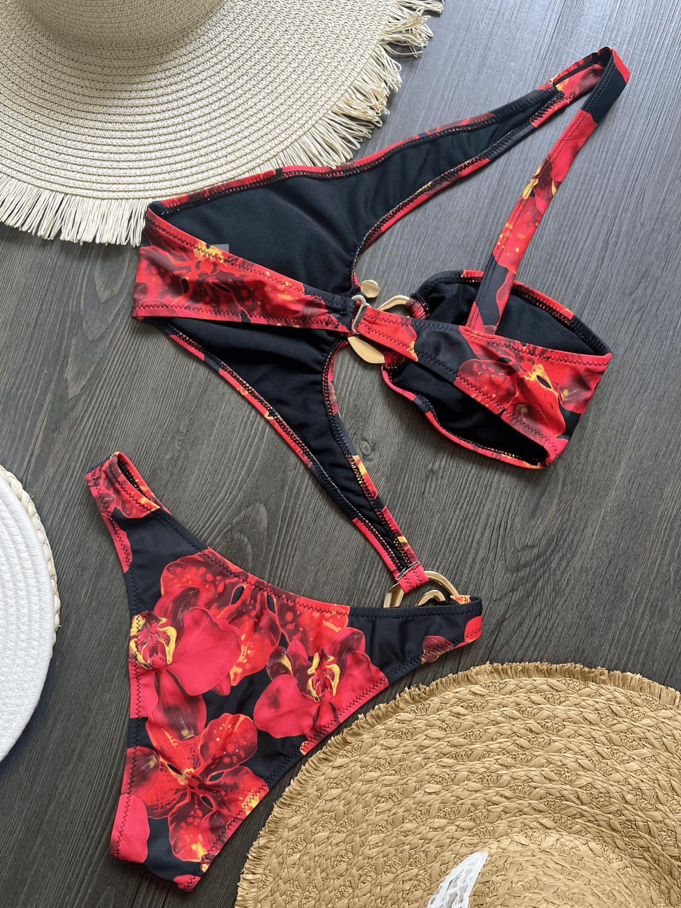 Flower beach swimsuit