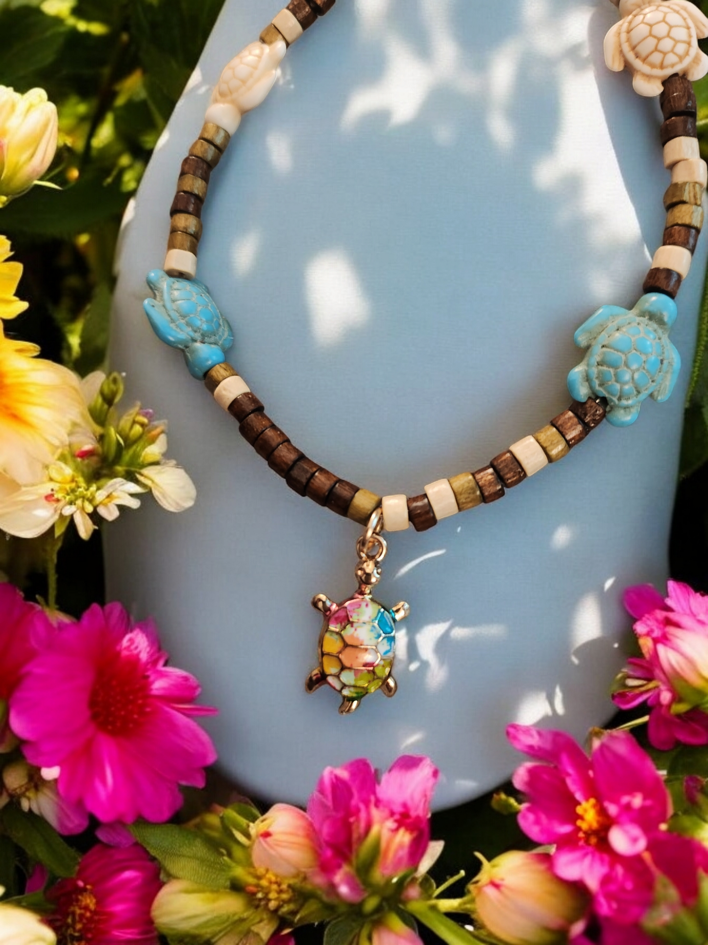 Ocean Side Beaded Anklets