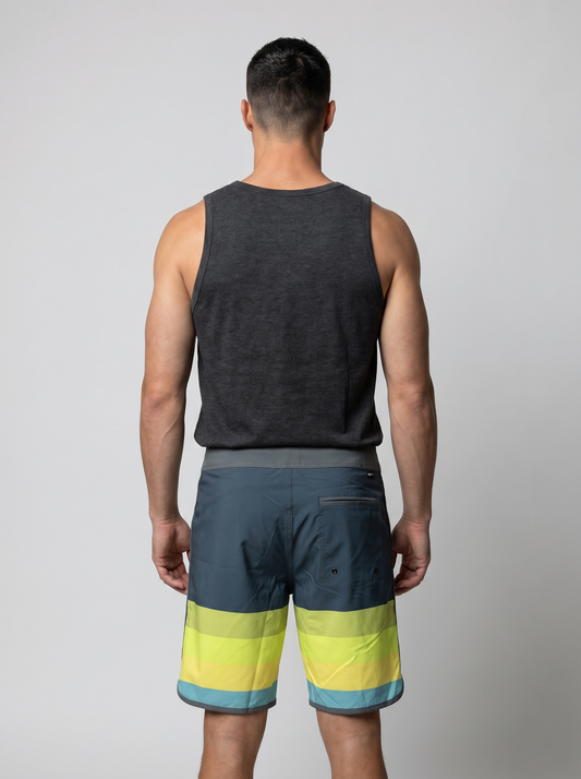 SUN STRIPE BOARDSHORTS
