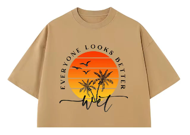 Loose fit Crop Top